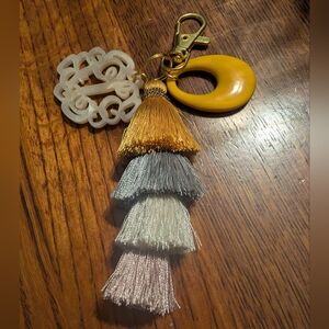 Handmade Multicolor Tassel Bag Clip Charm Keychain